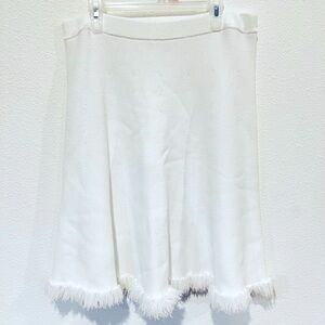 Woven, Rachel Roy Size Large Skirt White A-Line